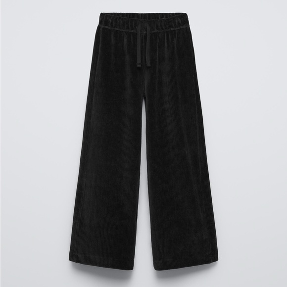 Zara Other - Kid's‎ Zara Black Wide Leg Relaxed Fit Joggers